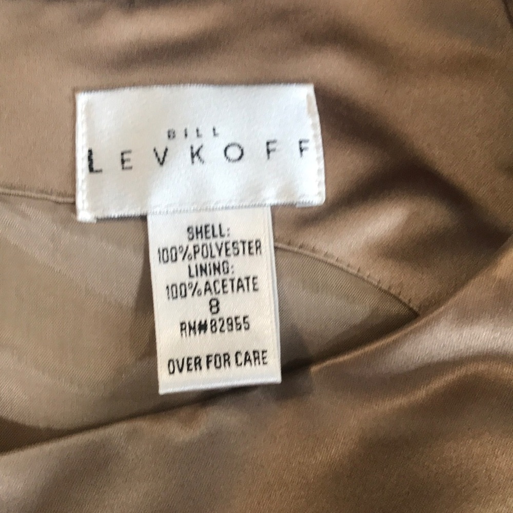 Bill Levkoff Taupe Bridesmaid Dress, Size 8 - Picture 4 of 5